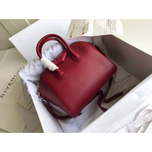 Givenchy Grained Calfskin Small Antigona Bag BB0511 Burgundy