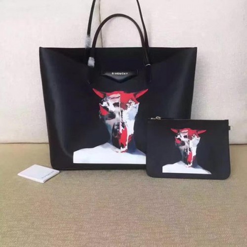 Givenchy Print Large Shopper Bag G6598E Black