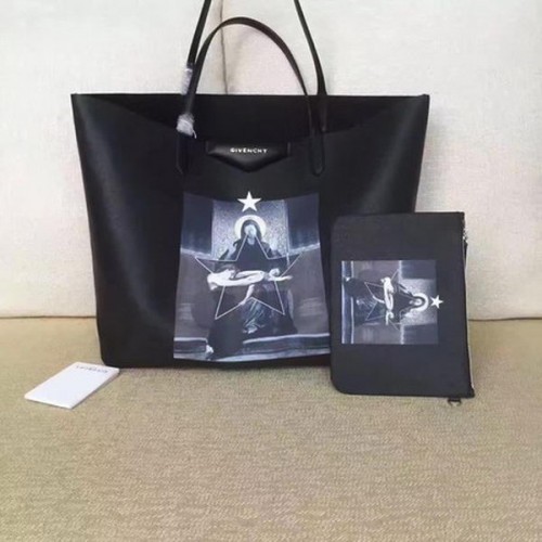 Givenchy Print Large Shopper Bag G6598F Black