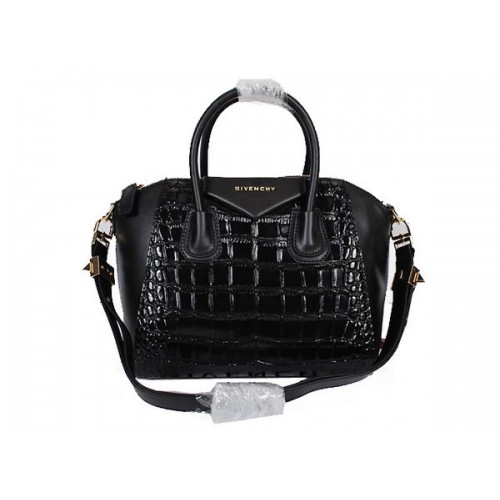 Givenchy Small Antigona Bag in Black Coco Leather 9981S