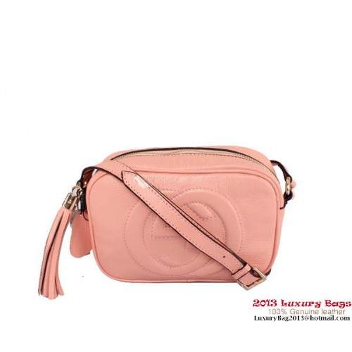 Gucci 308364 Soho Calf Leather Disco Bag Pink