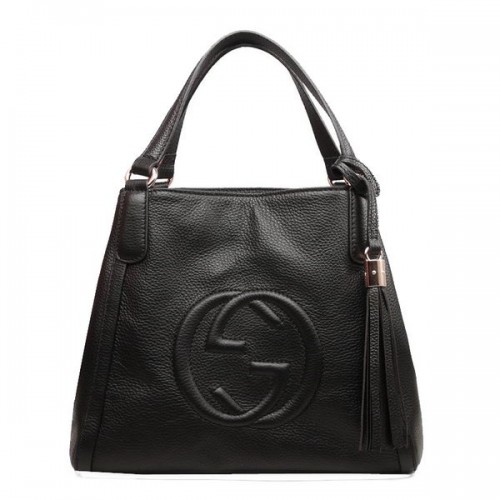 Gucci 336751 Black Soho Leather Shoulder Bag