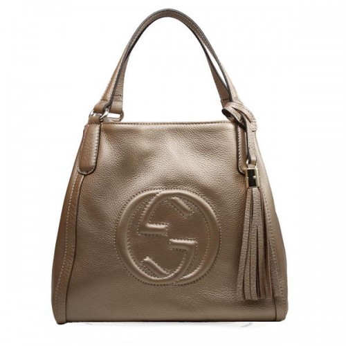Gucci 336751 Gold Soho Leather Shoulder Bag