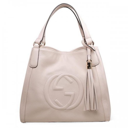 Gucci 336751 White Soho Leather Shoulder Bag