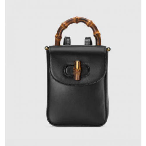 Gucci Bamboo mini handbag 702106 black