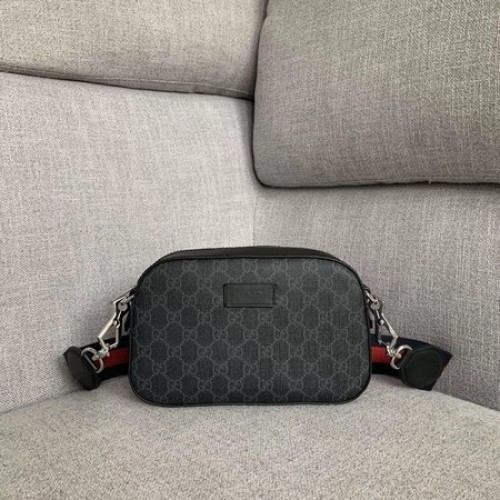 Gucci Canvas Messenger Bag 574886 black