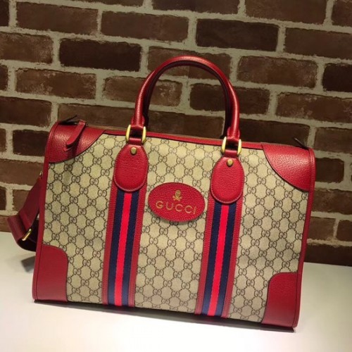 Gucci Courrier soft GG Supreme duffle bag 459311 red