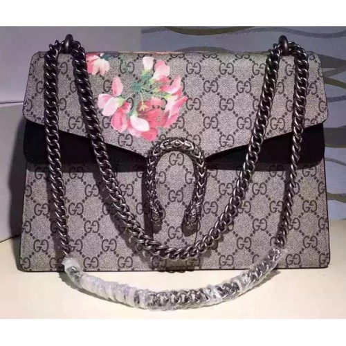 Gucci Dionysus Blooms Medium Shoulder Bag 421970 Black