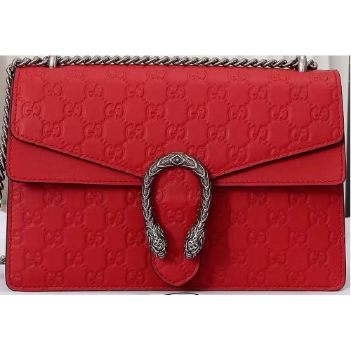 Gucci Dionysus GG Original Leather Shoulder Bag 400249C Red