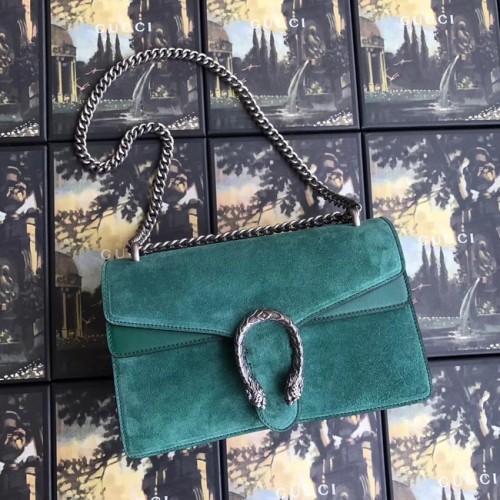 Gucci Dionysus GG Original Shoulder Bag suede 400249 green