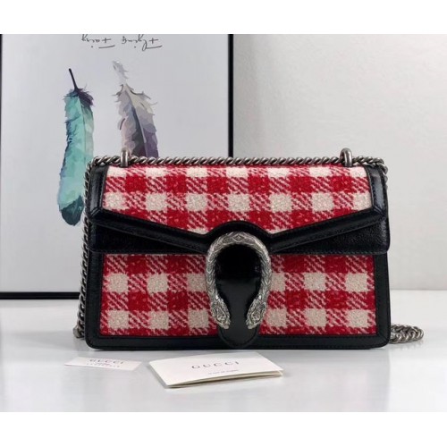 Gucci Dionysus GG Original tweed Shoulder Bag AS400249 red