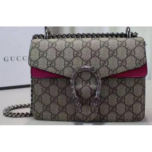 Gucci Dionysus GG Supreme Shoulder Bag 421970 Rose