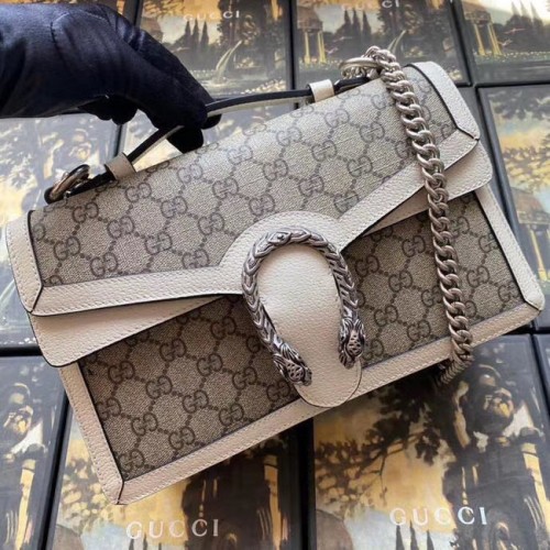 Gucci Dionysus GG top handle bag 621512 white
