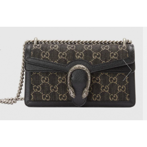 Gucci Dionysus small GG shoulder bag 499623 Black
