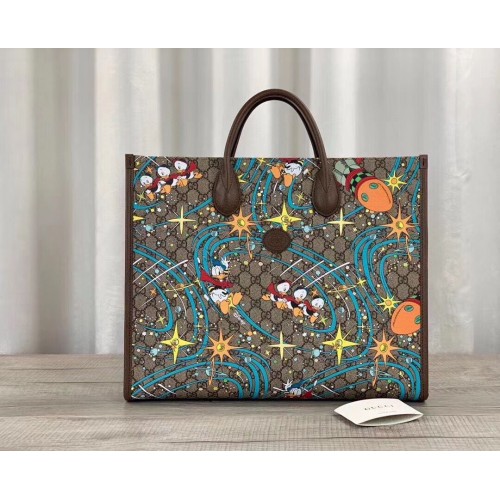 Gucci Donald Duck Series Original Leather Tote Bag 650037