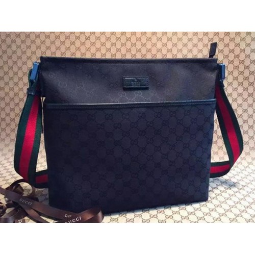 Gucci GG Canvas Medium Messenger Bags 189751 Black