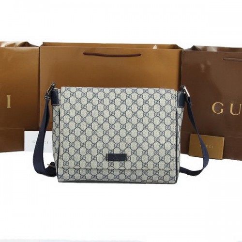 Gucci GG Canvas Small Messenger Bag 146236 Blue