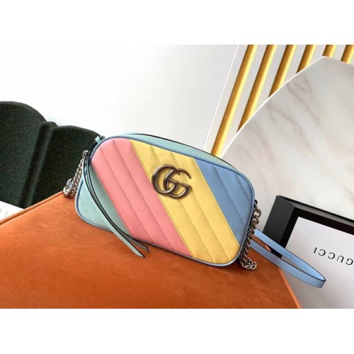 Gucci GG Marmont Matelasse Shoulder Bag 447632 Multicolored