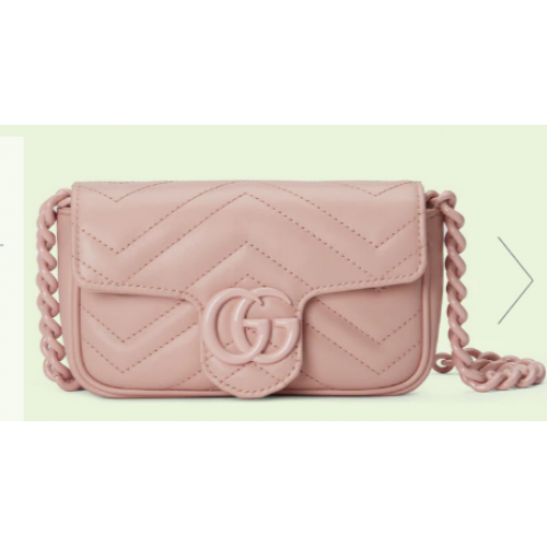 Gucci GG Marmont belt bag 699757 Light pink