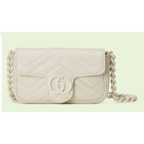 Gucci GG Marmont belt bag 699757 white