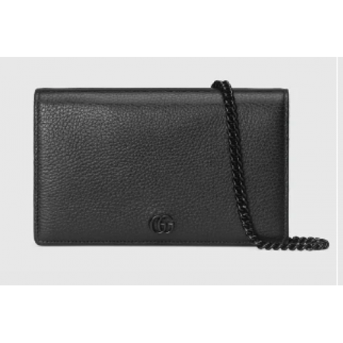 Gucci GG Marmont chain wallet 497985 black