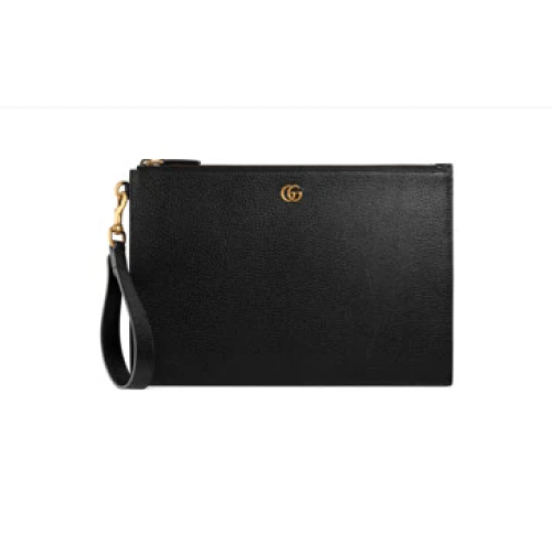 Gucci GG Marmont leather pouch 475317 black