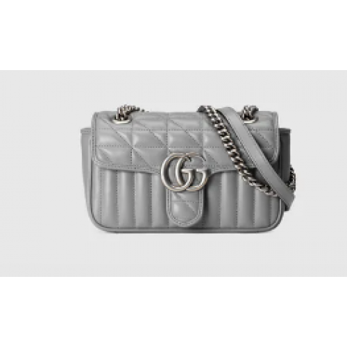 Gucci GG Marmont matelasse mini bag 446744 grey