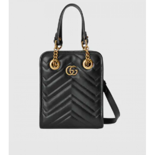 Gucci GG Marmont matelasse mini bag 696123 black