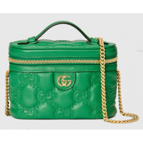 Gucci GG Matelasse top handle mini bag 723770 Green
