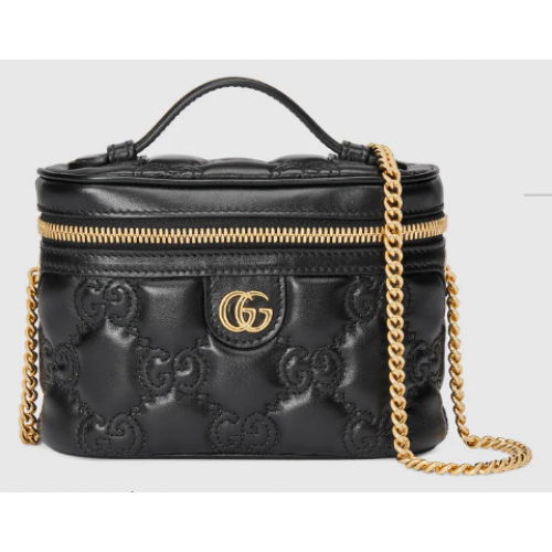 Gucci GG Matelasse top handle mini bag 723770 black