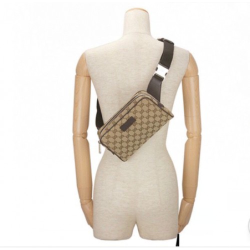Gucci GG Original GG Leather belt bag 449174 Brown
