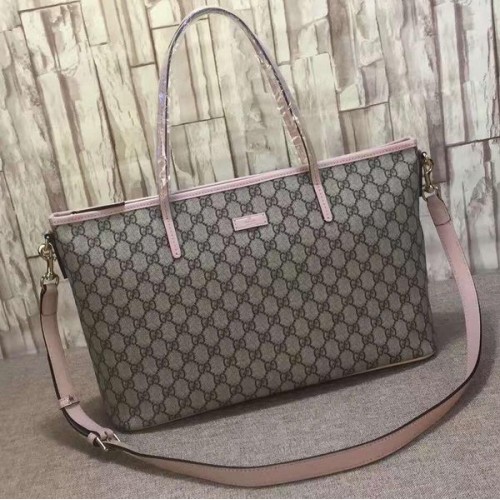 Gucci GG Supreme Canvas Tote Bag 353440 Pink