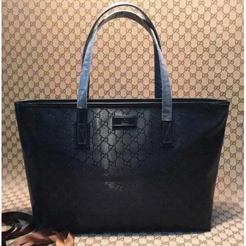Gucci GG Supreme Canvas Tote Bags 211137 Black