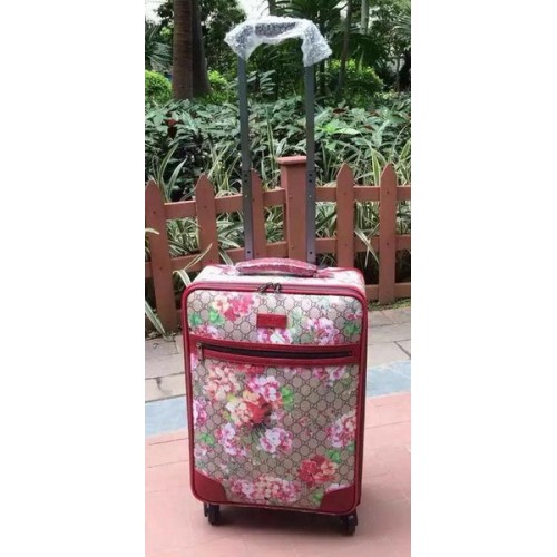 Gucci GG Supreme Suitcase 145869 Burgundy