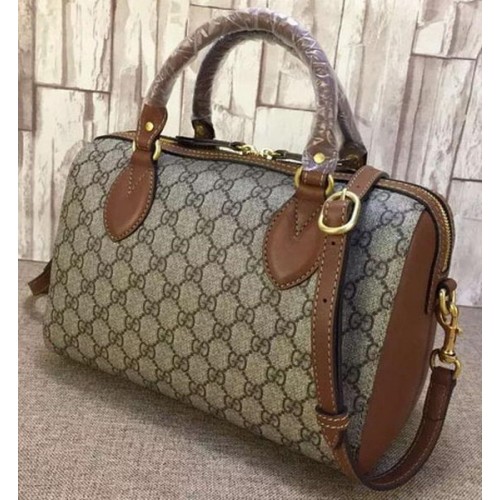 Gucci GG Supreme Top Handle Bag 409529 Brown