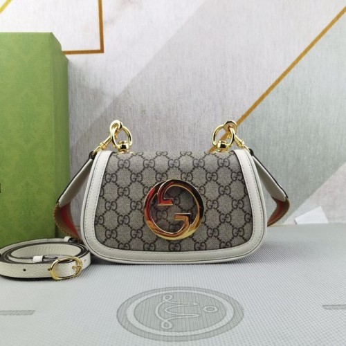 Gucci GG Supreme canvas Blondie mini bag 698643 White