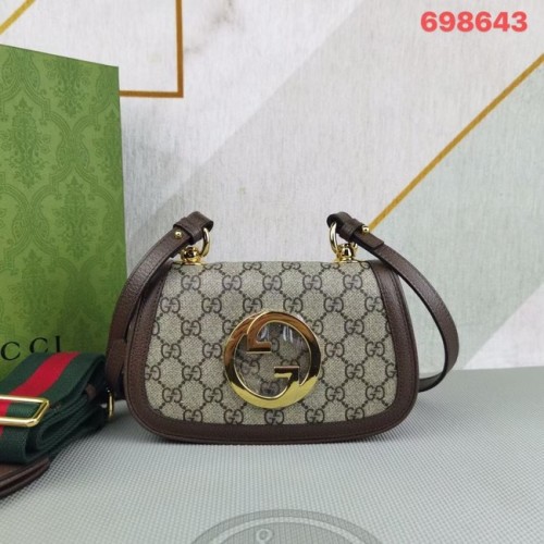 Gucci GG Supreme canvas Blondie mini bag 698643 brown