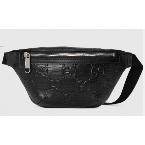 Gucci GG embossed belt bag 658582 black