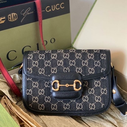 Gucci Horsebit 1955 shoulder bag 602204  Black