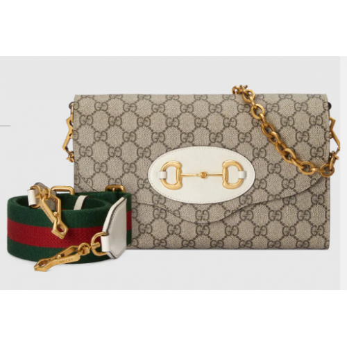 Gucci Horsebit 1955 small bag 677286 white