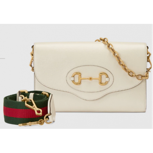 Gucci Horsebit 1955 small bag 677286 white