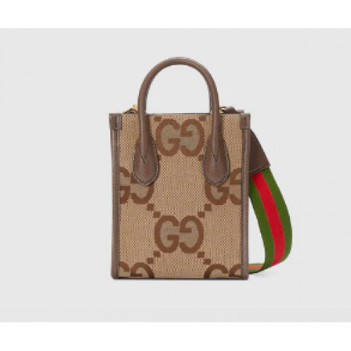Gucci Jumbo GG mini tote bag 699406 brown
