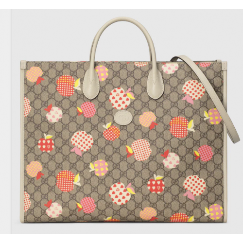 Gucci Les Pommes large tote 659980 White