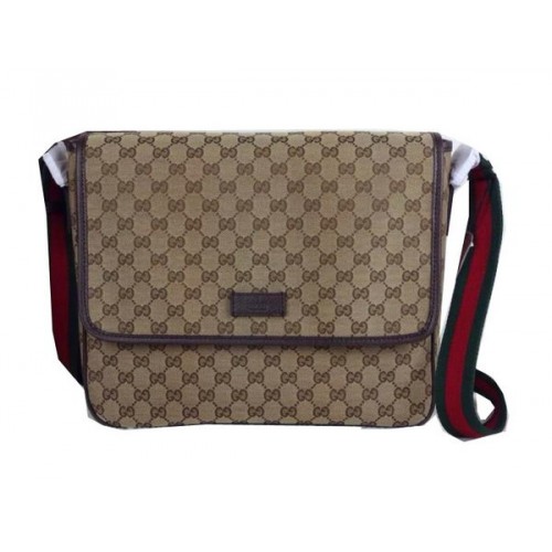 Gucci Medium Messenger Bag 233052 Brown