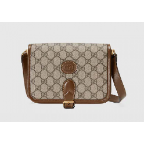 Gucci Mini shoulder bag with Interlocking G 671620 Brown