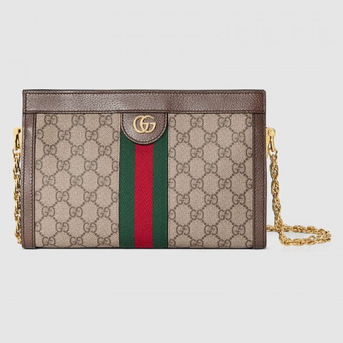 Gucci Ophidia GG Small Shoulder Bag 503876 Brown