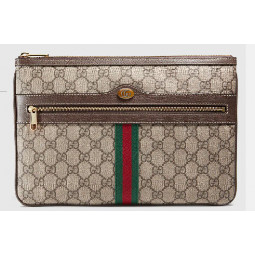 Gucci Ophidia GG Supreme pouch 517551 brown