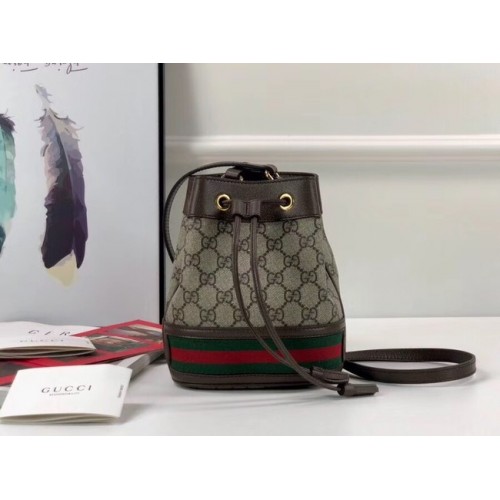 Gucci Ophidia GG mini bucket bag 550620 Brown