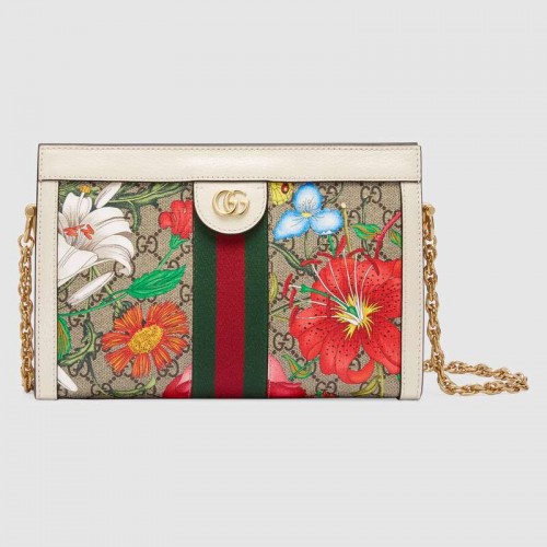 Gucci Ophidia Small Shoulder Bag 503877 white