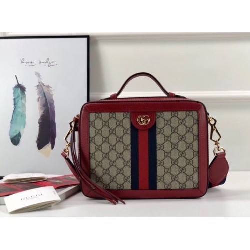 Gucci Ophidia small GG shoulder bag 550622 red